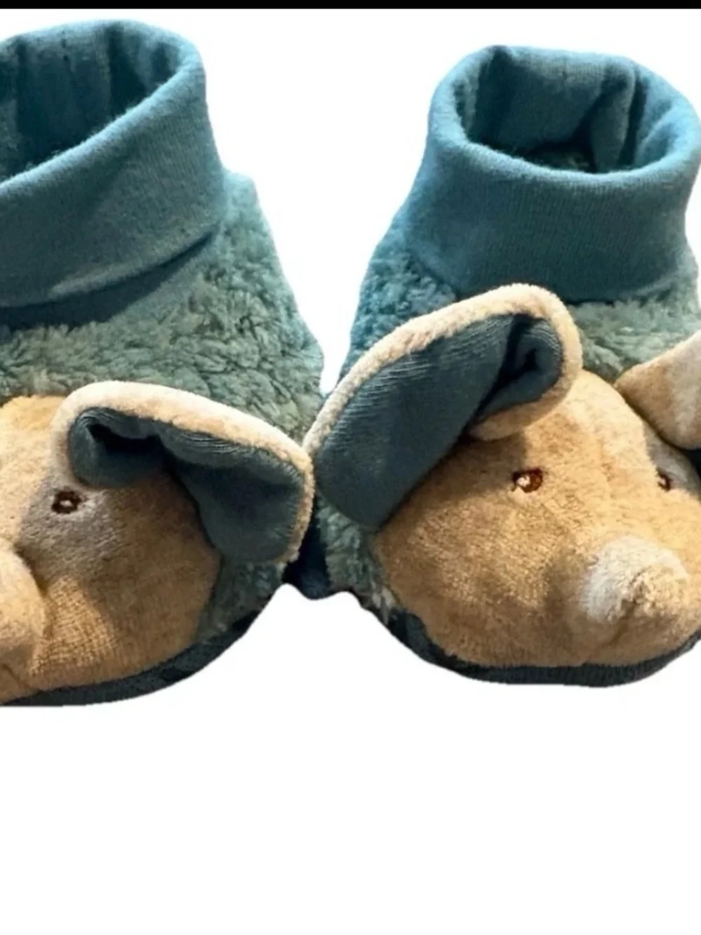 Moulin Roty Sous min Baibab Blue Bergamamote The Elephant Baby Slippers Booties